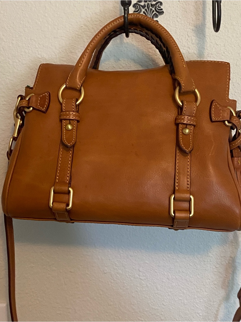 Dooney & Bourke Florentine Leather Mini Satchel with Gold-Tone Hardware - Picture 2 of 9